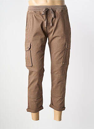 Pantalon cargo taille élastique taille normale marron SWEET PANTS homme