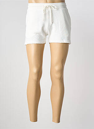 Short fermeture liens à nouer taille normale blanc SWEET PANTS homme