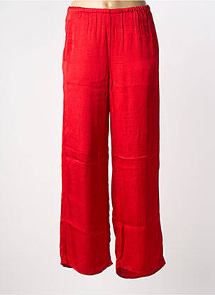 Pantalon large coupe fluide taille normale rouge AMERICAN VINTAGE femme