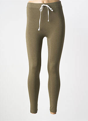 Legging tissage jersey taille normale vert SWEET PANTS femme