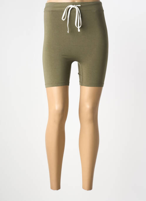 Cycliste tissage jersey taille normale vert SWEET PANTS femme