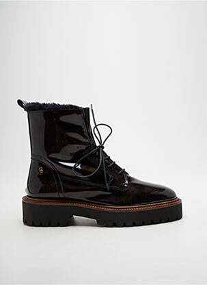 Bottines/boots matière lisse talon plat jusqu'à 3cm noir GADEA femme