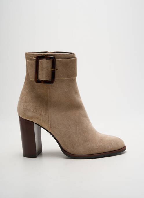 Bottines/Boots beige ELISA LANCI femme