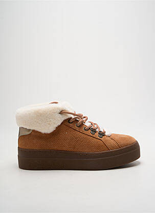 Baskets plateforme talon de 4 à 6cm marron MELLOW YELLOW femme