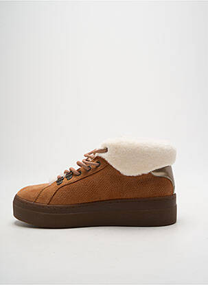 Baskets plateforme talon de 4 à 6cm marron MELLOW YELLOW femme