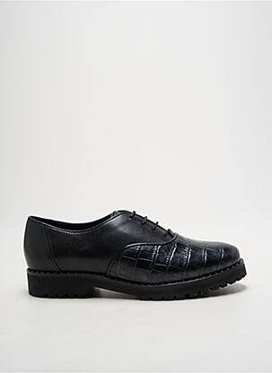 Derbies tissage satiné talon plat jusqu'à 3cm noir LOLLIPOPS femme