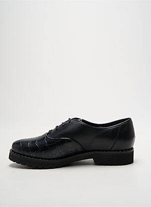 Derbies tissage satiné talon plat jusqu'à 3cm noir LOLLIPOPS femme