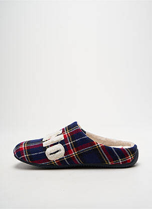 Chaussons/pantoufles bout rond talon plat jusqu'à 3cm bleu VERBENAS femme