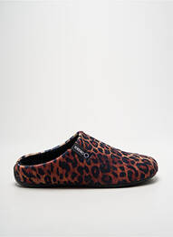 Chaussons/pantoufles tissage velours talon plat jusqu'à 3cm marron VERBENAS femme