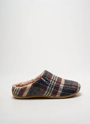 Chaussons/pantoufles bout rond talon plat jusqu'à 3cm beige VERBENAS femme