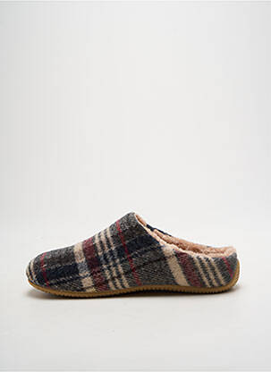 Chaussons/pantoufles bout rond talon plat jusqu'à 3cm beige VERBENAS femme