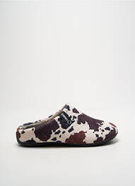 Chaussons/pantoufles tissage velours talon plat jusqu'à 3cm beige VERBENAS femme