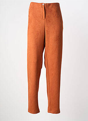 Pantalon slim taille haute taille haute orange GUY DUBOUIS femme