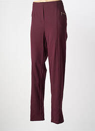 Pantalon slim taille élastique violet GRIFFON femme