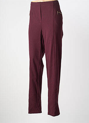 Pantalon slim taille élastique violet GRIFFON femme