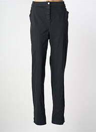 Pantalon slim tissage popeline taille normale noir MERI & ESCA femme