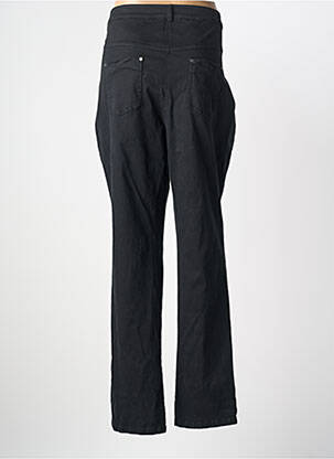 Pantalon slim tissage popeline taille normale noir MERI & ESCA femme