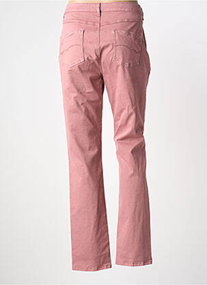 Pantalon slim tissage popeline taille normale rose MERI & ESCA femme