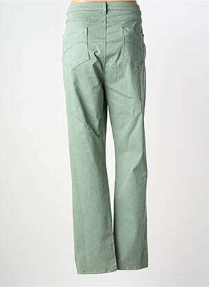 Pantalon slim tissage popeline taille normale vert MERI & ESCA femme