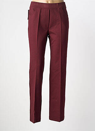 Pantalon slim taille élastique taille normale rouge WALTRON femme
