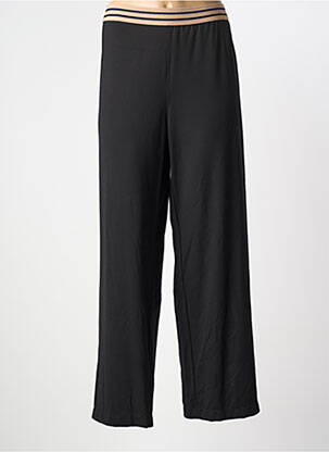 Pantalon droit stretch taille normale noir WALTRON femme