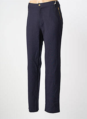 Pantalon droit stretch taille normale bleu WALTRON femme