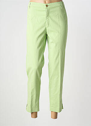 Pantalon 7/8 stretch taille basse vert WALTRON femme