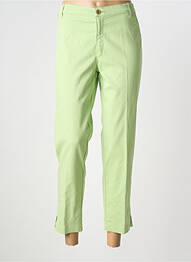 Pantalon 7/8 stretch taille basse vert WALTRON femme