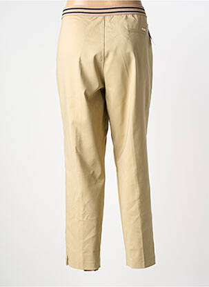 Pantalon 7/8 taille élastique taille normale beige WALTRON femme