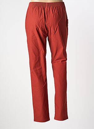 Pantalon slim taille élastique taille normale orange JST FOR MY femme