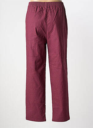 Pantalon slim taille élastique taille normale rouge JUST FOR MY femme