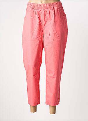 Pantalon 7/8 tissage popeline taille normale orange S.QUISE femme