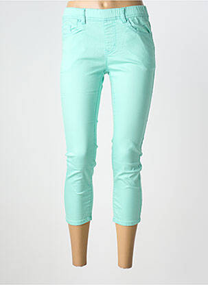 Jegging tissage popeline taille normale vert S.QUISE femme