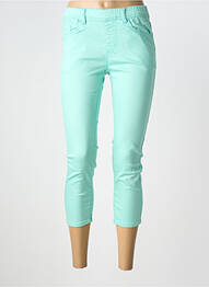 Jegging tissage popeline taille normale vert S.QUISE femme