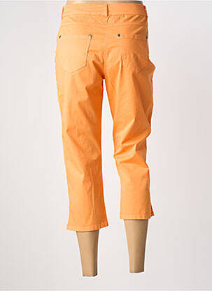 Pantacourt stretch taille normale orange FRANCE RIVOIRE femme
