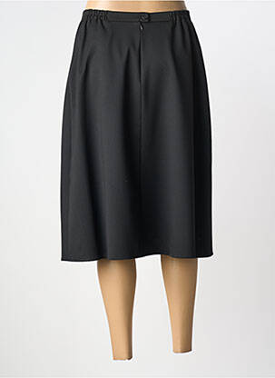 Jupe mi-longue coupe droite noir GRIFFON femme