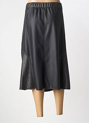 Jupe mi-longue coupe évasée noir FRANCE RIVOIRE femme