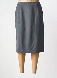 Jupe mi-longue coupe droite gris GRIFFON femme