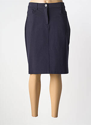 Jupe mi-longue stretch bleu GRIFFON femme