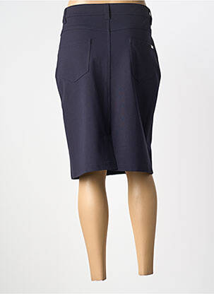 Jupe mi-longue stretch bleu GRIFFON femme