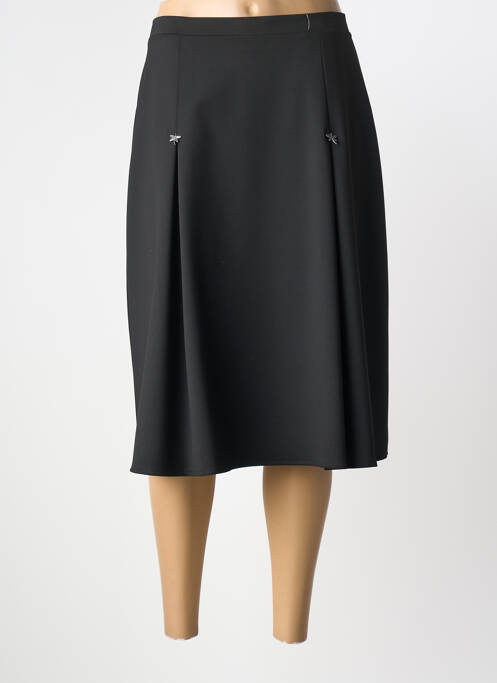 Jupe mi-longue noir GRIFFON femme
