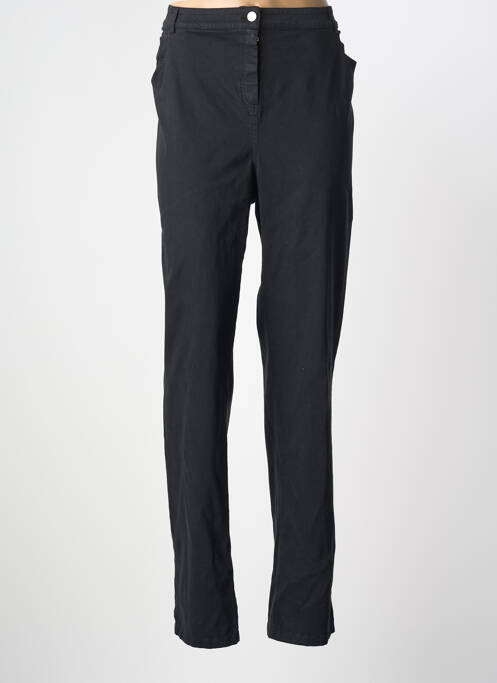 Pantalon slim tissage popeline taille normale noir MERI & ESCA femme