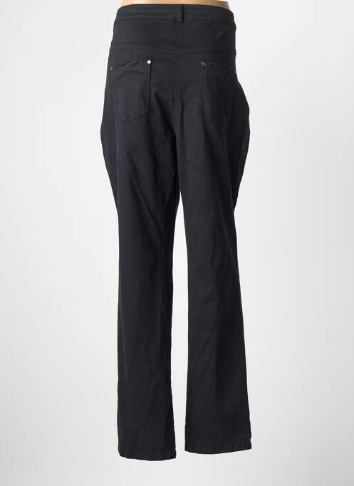 Pantalon slim tissage popeline taille normale noir MERI & ESCA femme