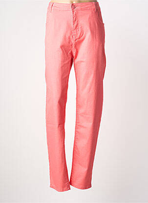Pantalon droit stretch taille normale rose S.QUISE femme