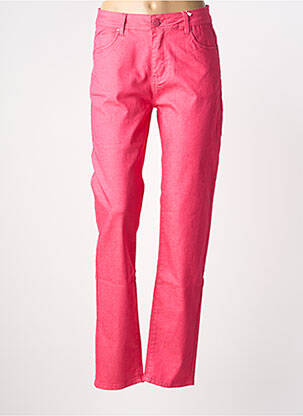 Pantalon slim stretch taille normale rose S.QUISE femme