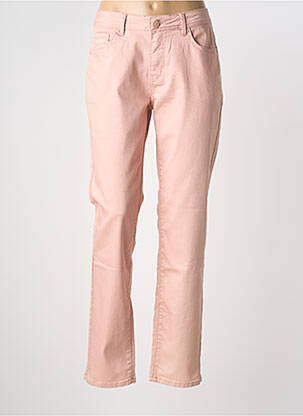 Pantalon slim stretch taille normale rose clair S.QUISE femme