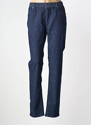 Pantalon slim taille élastique taille normale bleu S.QUISE femme
