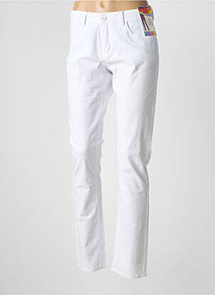 Pantalon slim stretch taille normale blanc S.QUISE femme