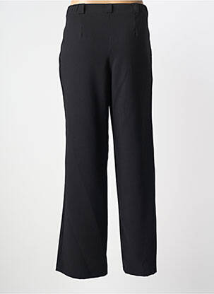 Pantalon droit fermeture zippée sous rabat boutonné taille normale noir GRIFFON femme