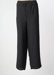 Pantalon droit tissage crêpe taille normale noir GREGORY PAT femme